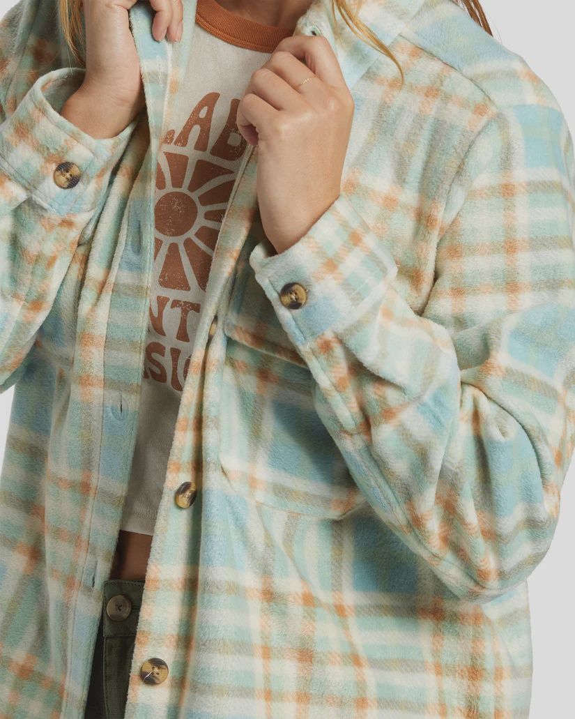 BILLABONG WOMENS FORGE FLEECE - BLUE HAZE