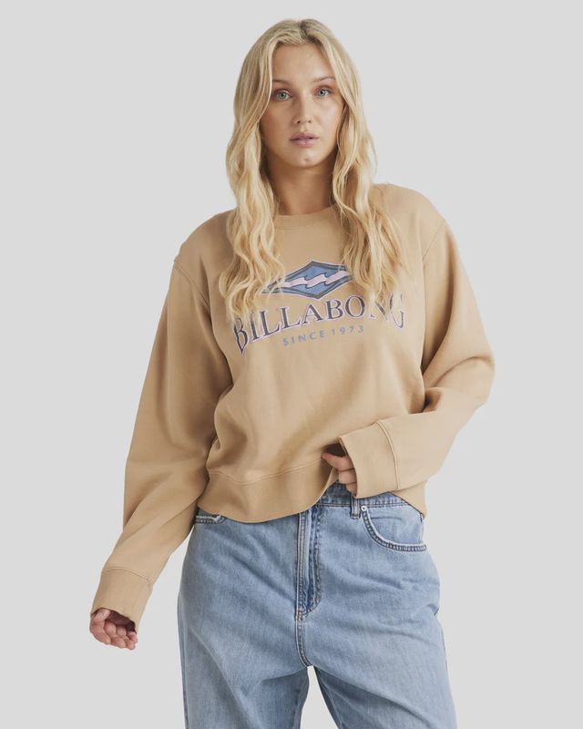BILLABONG LADIES EPIC DAYS CREW - KHAKI