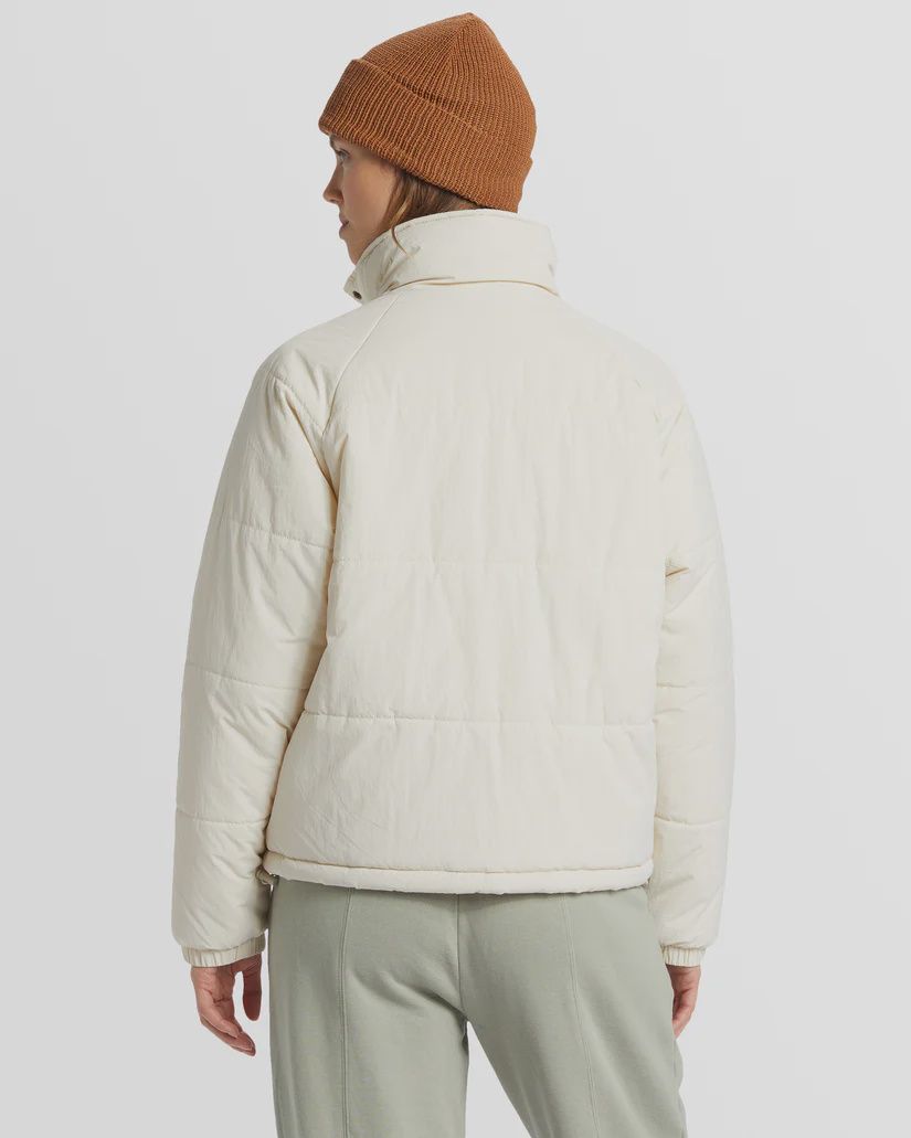 BILLABONG WOMENS HIGH ROUTE PUFFER - WHITE CAP