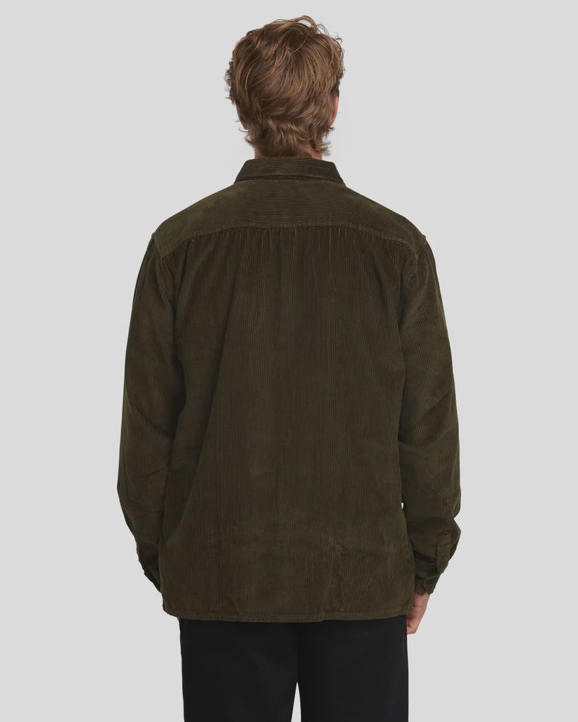 BILLABONG MENS BONG DAYS L/S SHIRT - CHOCOLATE