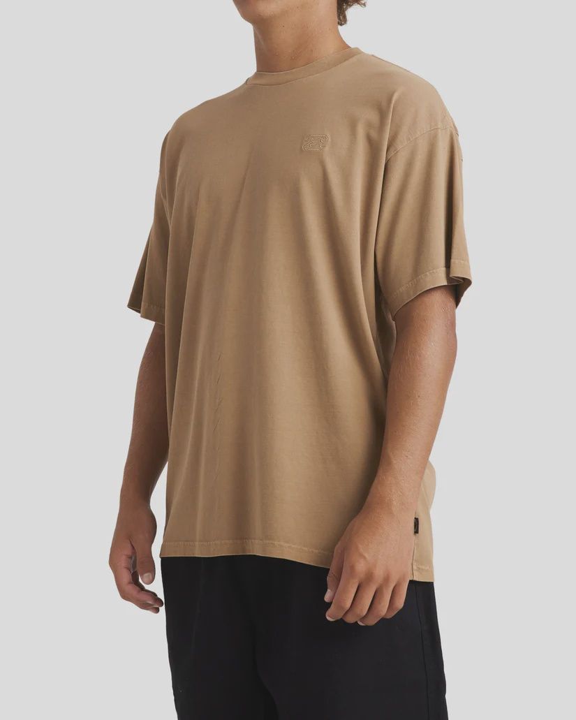BILLABONG MENS OG WAVE WASH S/S TEE - EARTH CLAY