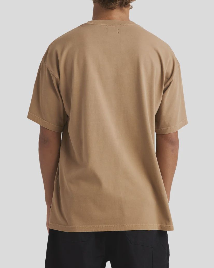 BILLABONG MENS OG WAVE WASH S/S TEE - EARTH CLAY