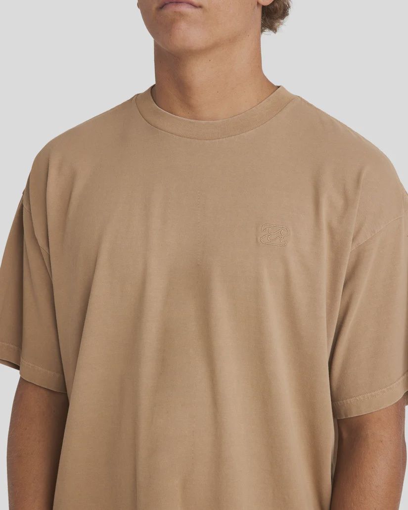 BILLABONG MENS OG WAVE WASH S/S TEE - EARTH CLAY