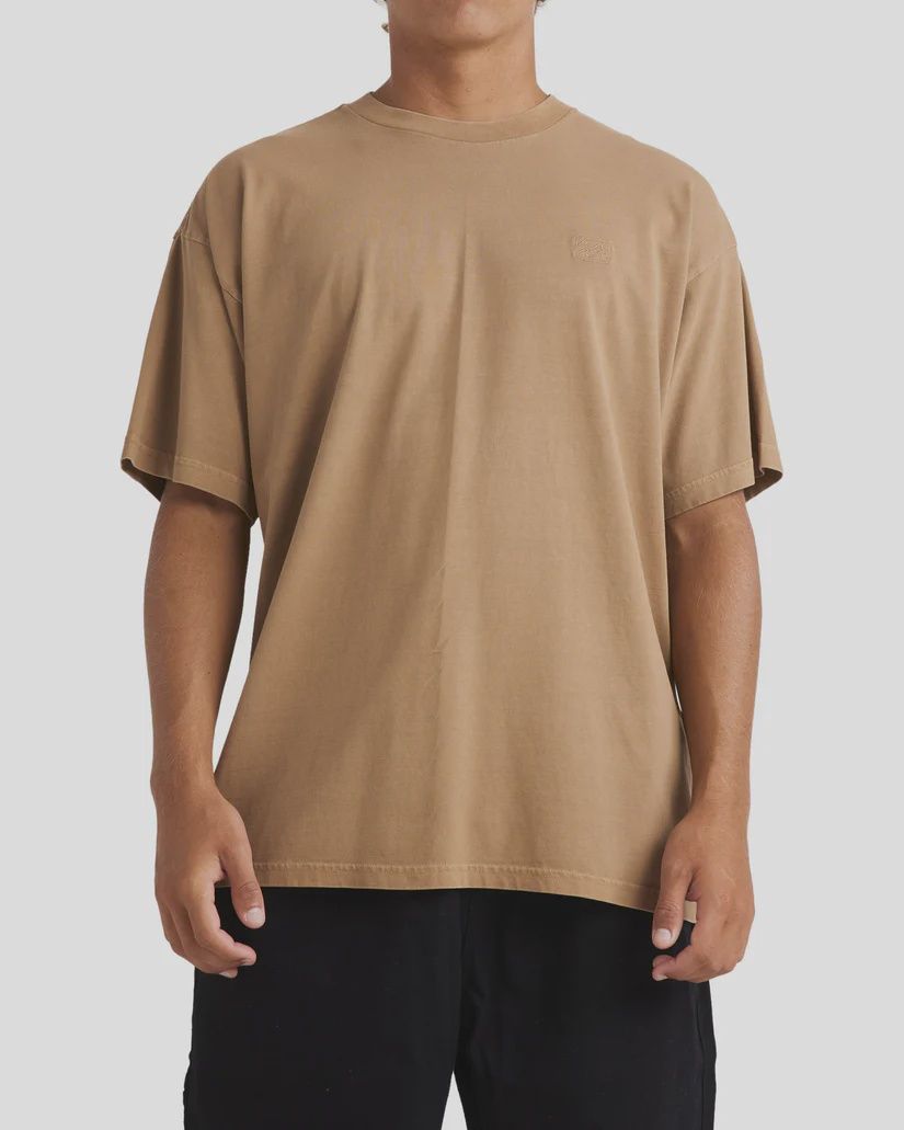 BILLABONG MENS OG WAVE WASH S/S TEE - EARTH CLAY