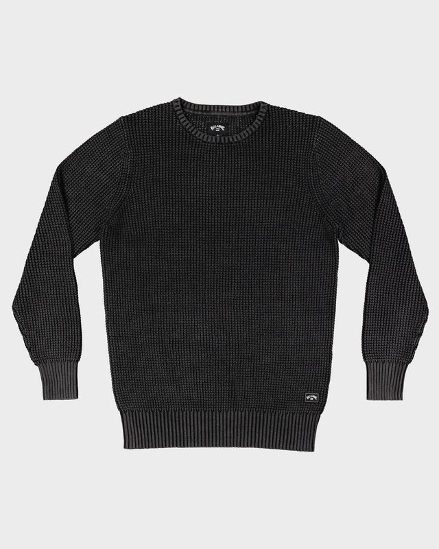 BILLABONG MENS EAST CREW- BLACK