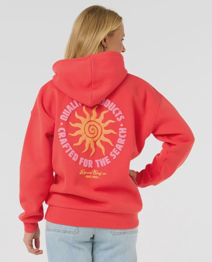 RIP CURL LADIES CALA HERITAGE HOOD - RED
