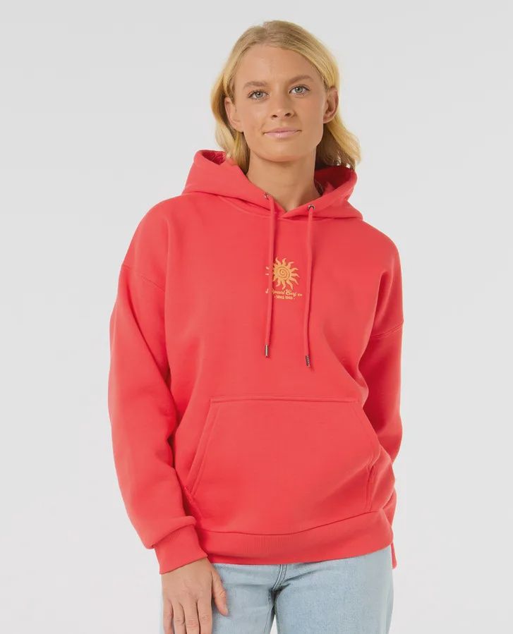 RIP CURL LADIES CALA HERITAGE HOOD - RED