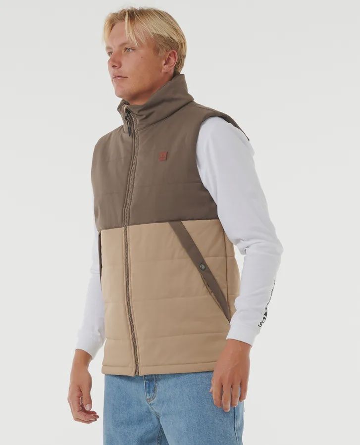 RIPCURL MENS ANTI SERIES RIDGE VEST - ROCK