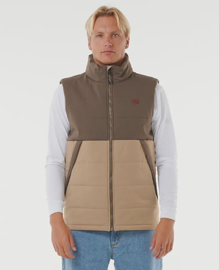 RIPCURL MENS ANTI SERIES RIDGE VEST - ROCK
