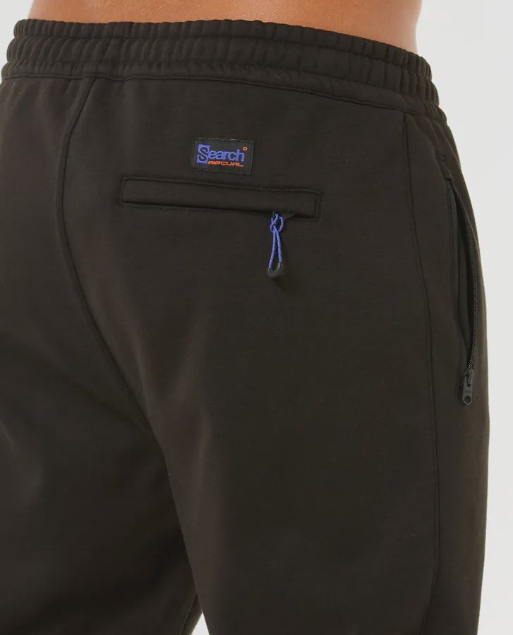 RIPCURL MENS ANTI SERIES SEARCH BASE TRACK PANT - BLACK