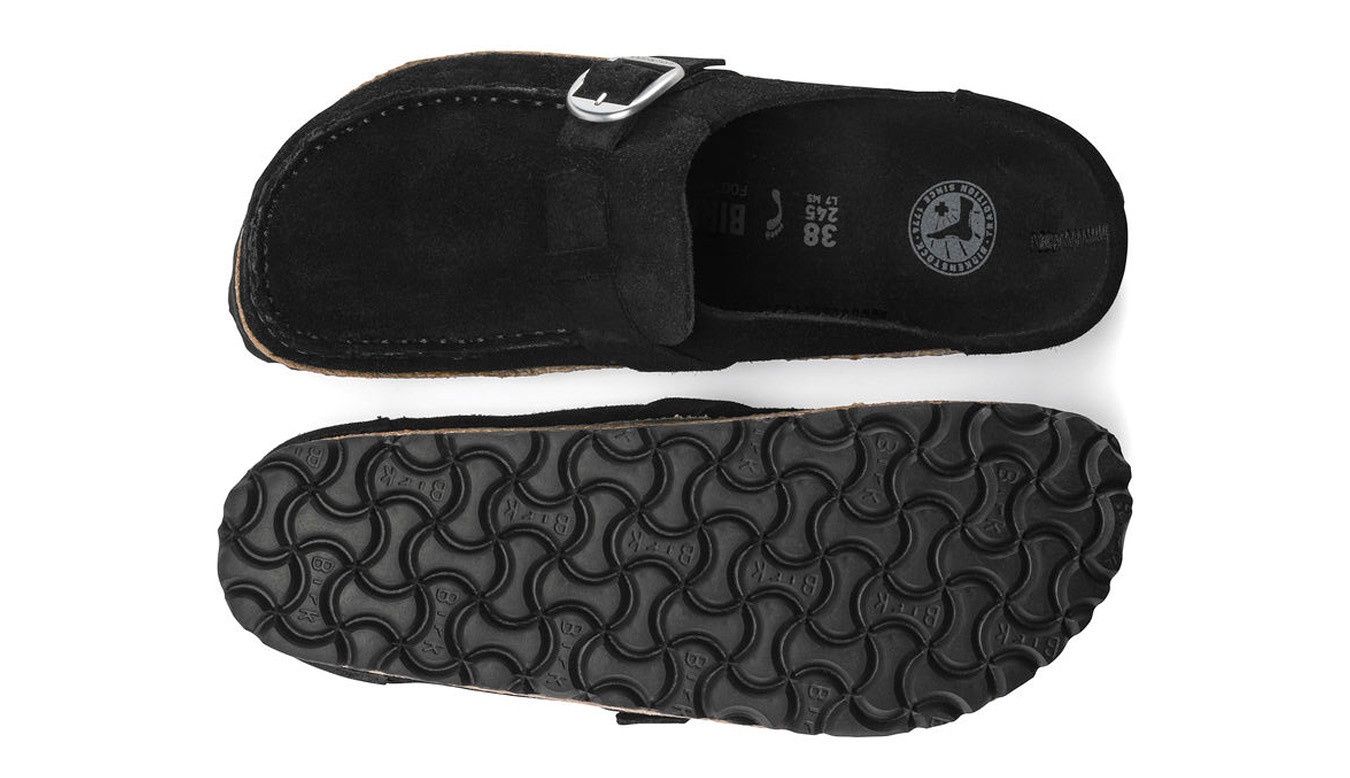 BIRKENSTOCK BUCKLEY SUEDE LEATHER - BLACK