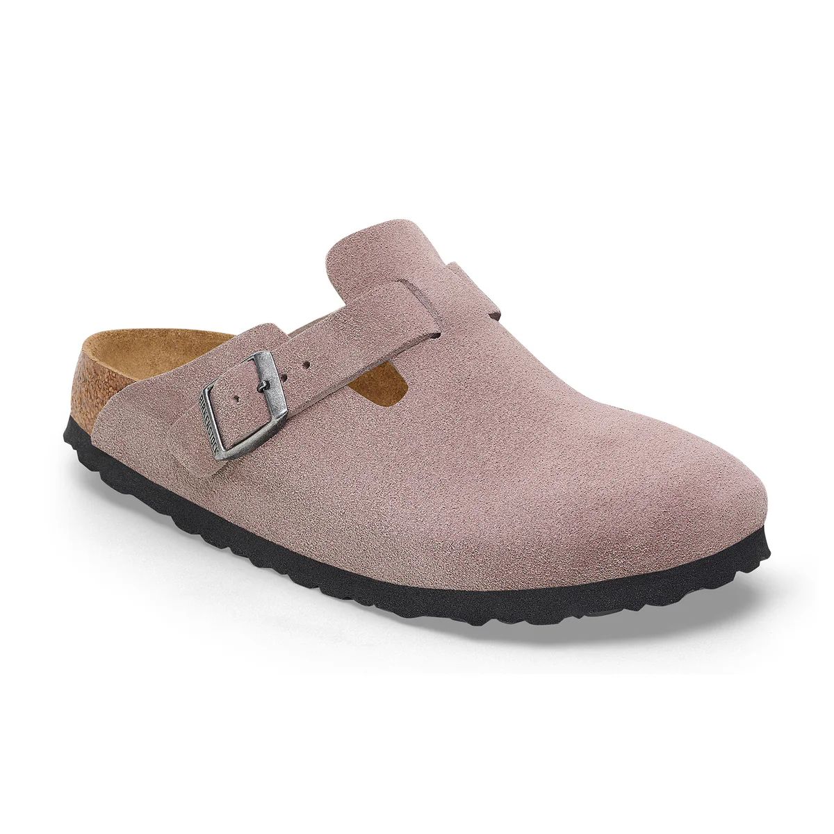 BIRKENSTOCK BOSTON SFB SUEDE LEATHER - FADED PURPLE