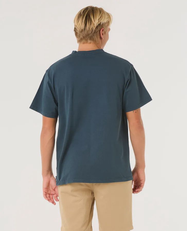 RIP CURL MENS HERITAGE OVAL SS TEE - DARK NAVY