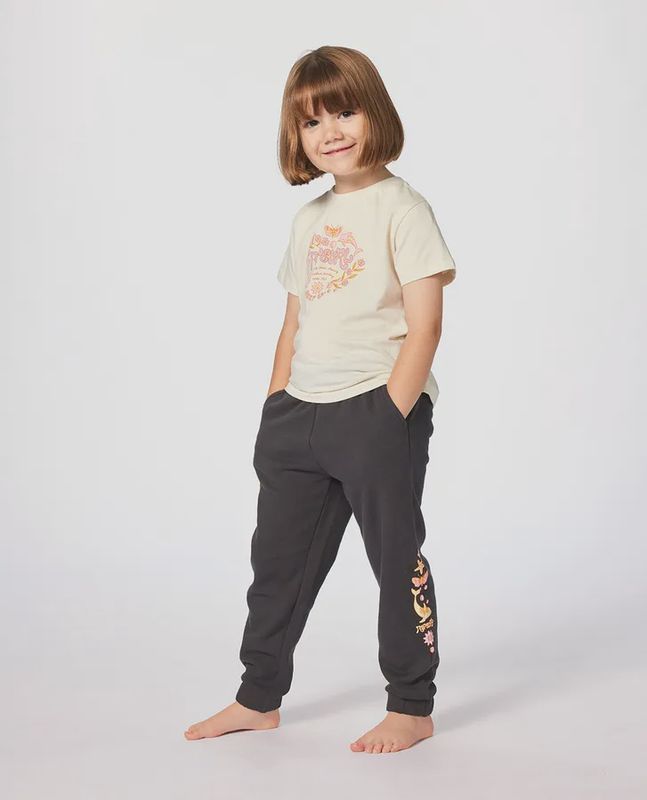 RIPCURL TODDLER GIRLS RAINBOW TIDE TRACK PANT - WASHED BLACK