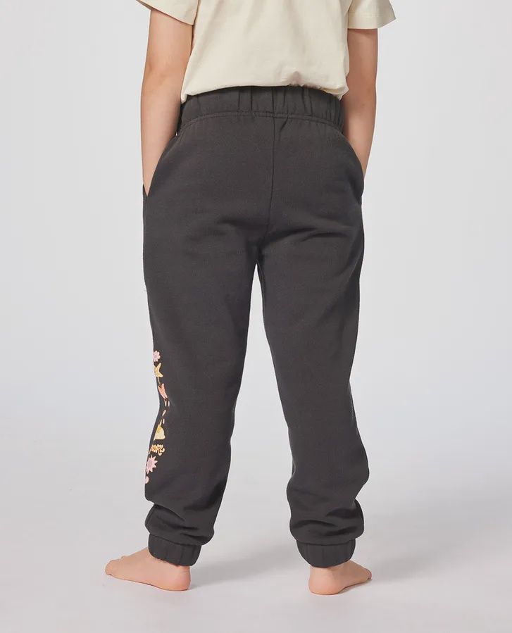 RIPCURL TODDLER GIRLS RAINBOW TIDE TRACK PANT - WASHED BLACK