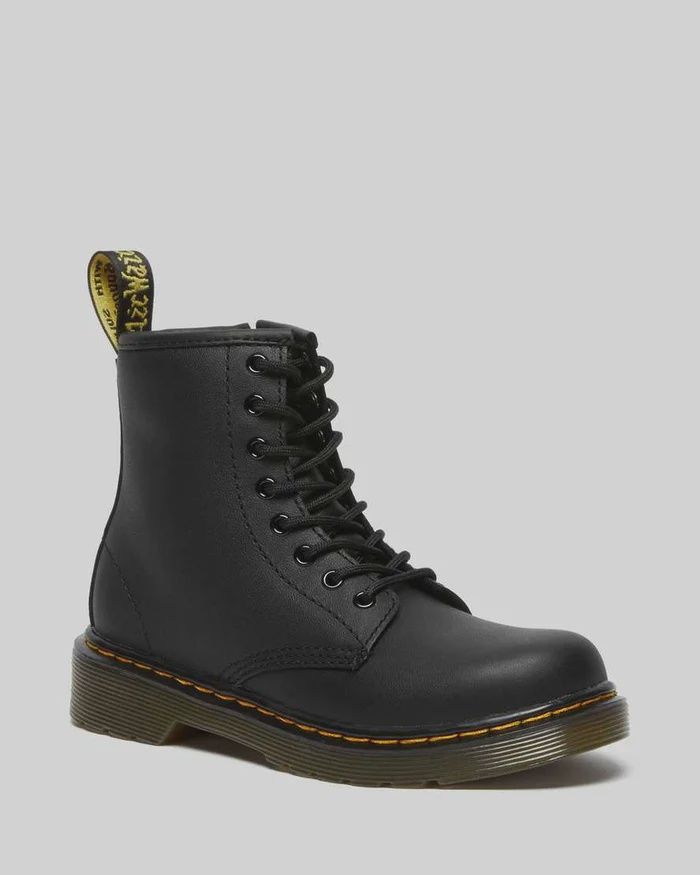 DR MARTENS JUNIORS 1460 LACE BOOT-BLACK SOFTY T