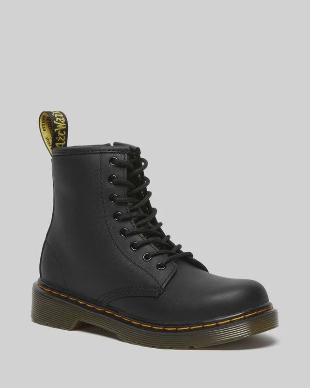 DR MARTENS JUNIORS 1460 LACE BOOT-BLACK SOFTY T