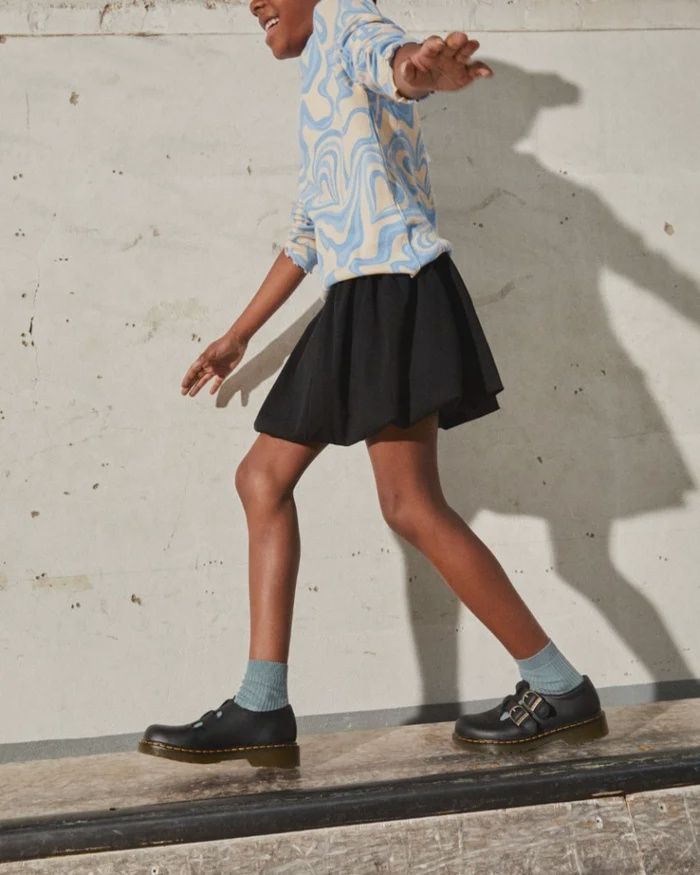 DR MARTENS JUNIOR 8065 MARY JANE- BLACK SOFTY T