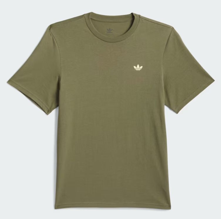 ADIDAS MENS 4.0 LOGO TEE- OLIVE STRATA