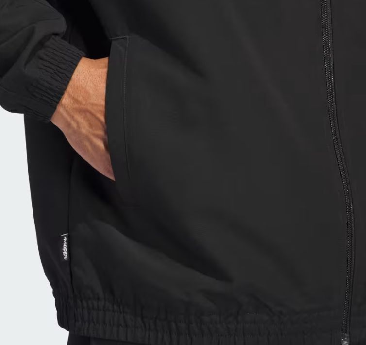 ADIDAS UNISEX GAZELLE TRACK JACKET - BLACK/WHITE