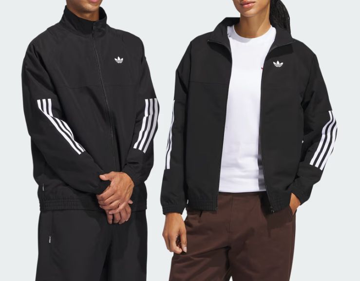 ADIDAS UNISEX GAZELLE TRACK JACKET - BLACK/WHITE