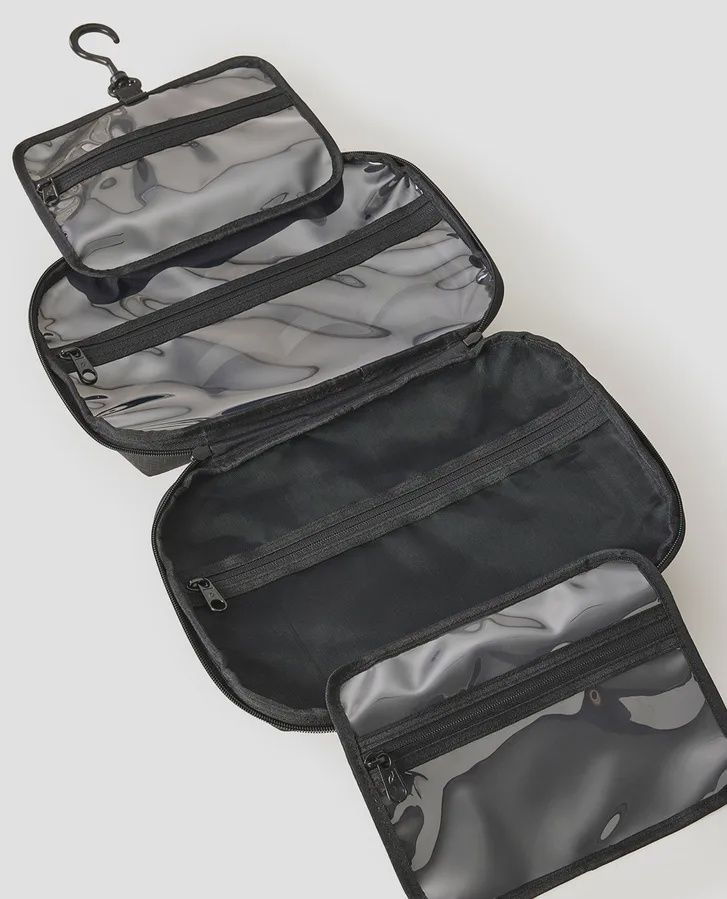 RIPCURL F-LIGHT ULTIMATE BEAUTY CASE- BLACK/OATMEAL