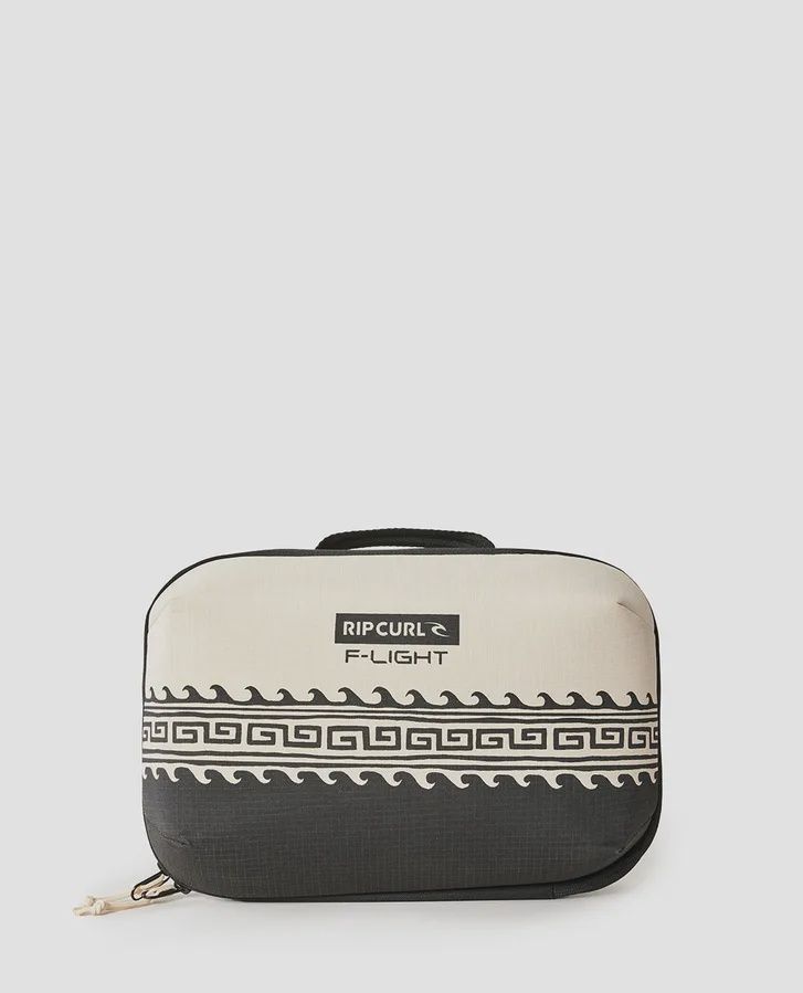 RIPCURL F-LIGHT ULTIMATE BEAUTY CASE- BLACK/OATMEAL