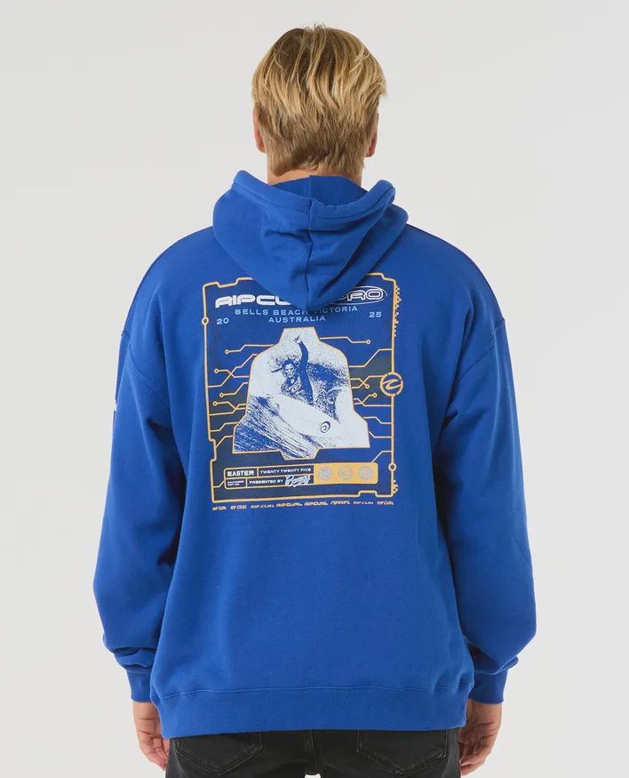 RIPCURL MENS RIP CURL PRO 25 EVENT HOOD - ELECTRIC BLUE