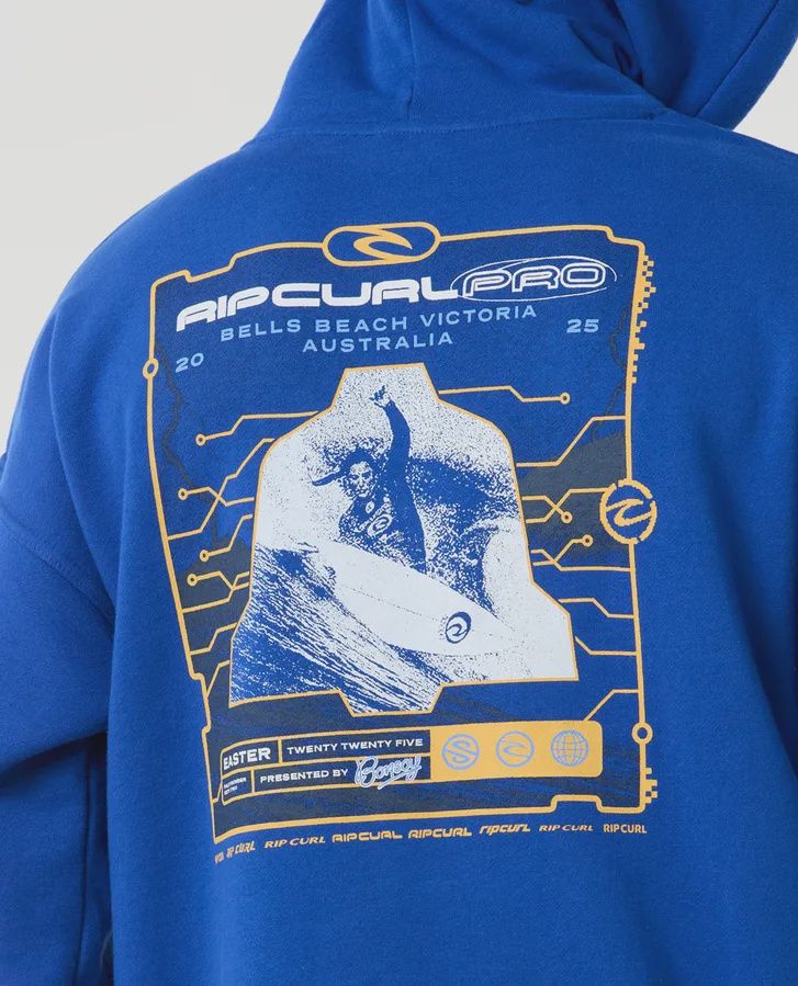 RIPCURL MENS RIP CURL PRO 25 EVENT HOOD - ELECTRIC BLUE