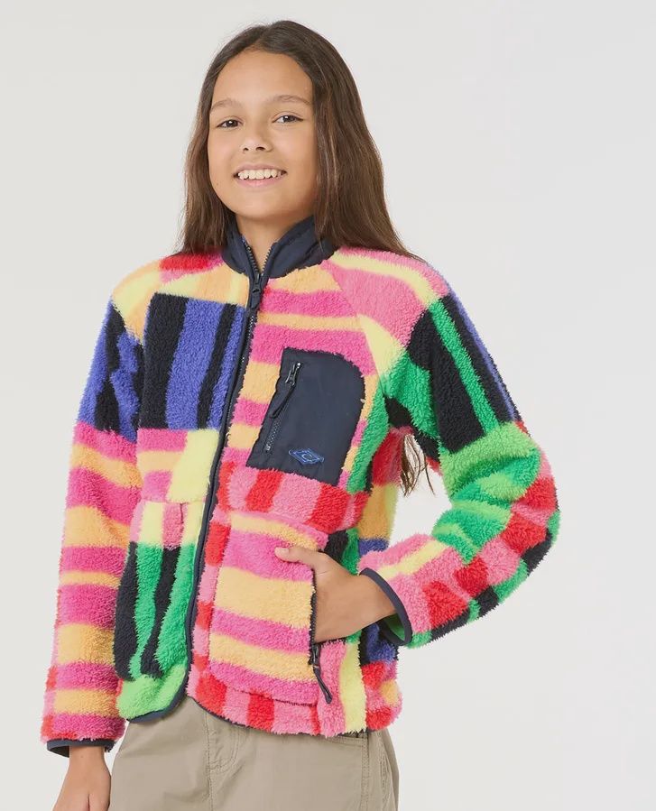 RIP CURL TEEN GIRLS LAS DALIAS POLAR FLEECE - MULTI