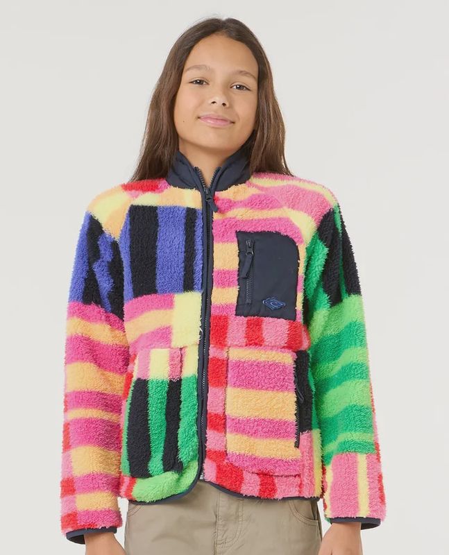RIP CURL TEEN GIRLS LAS DALIAS POLAR FLEECE - MULTI