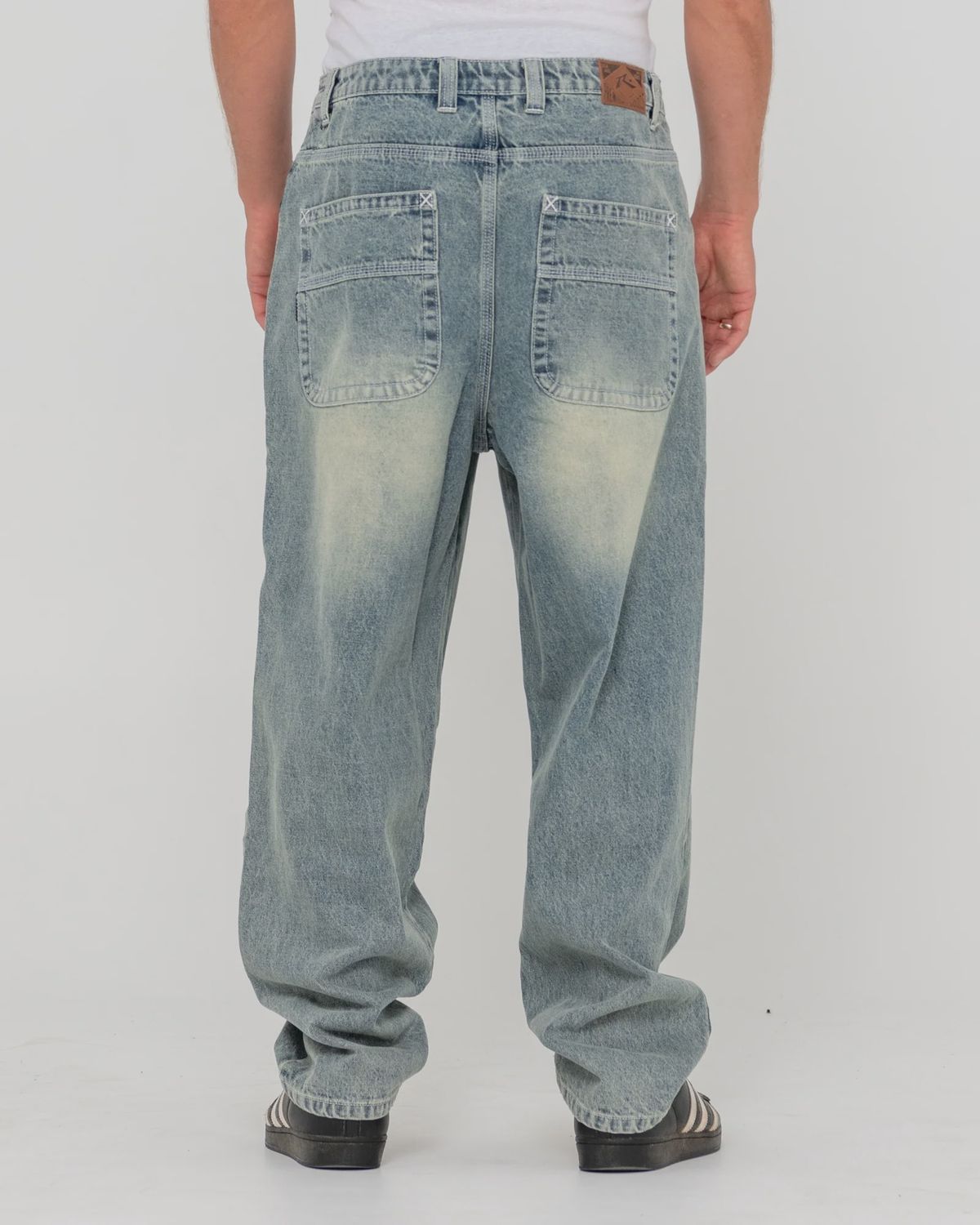 RUSTY MENS TRUSTY TAPERED DENIM JEAN - DIRTY DAWG