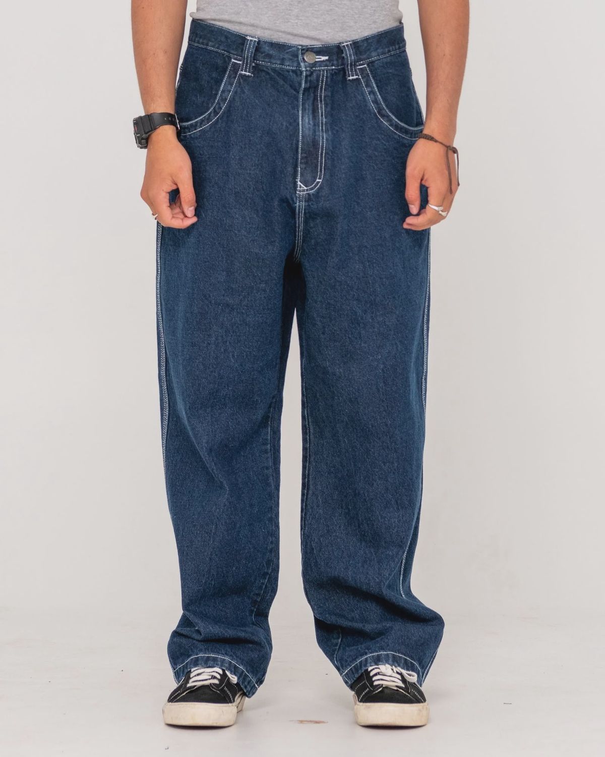 RUSTY MENS FLIP DADDY TAPELESS JEAN - INDIGO