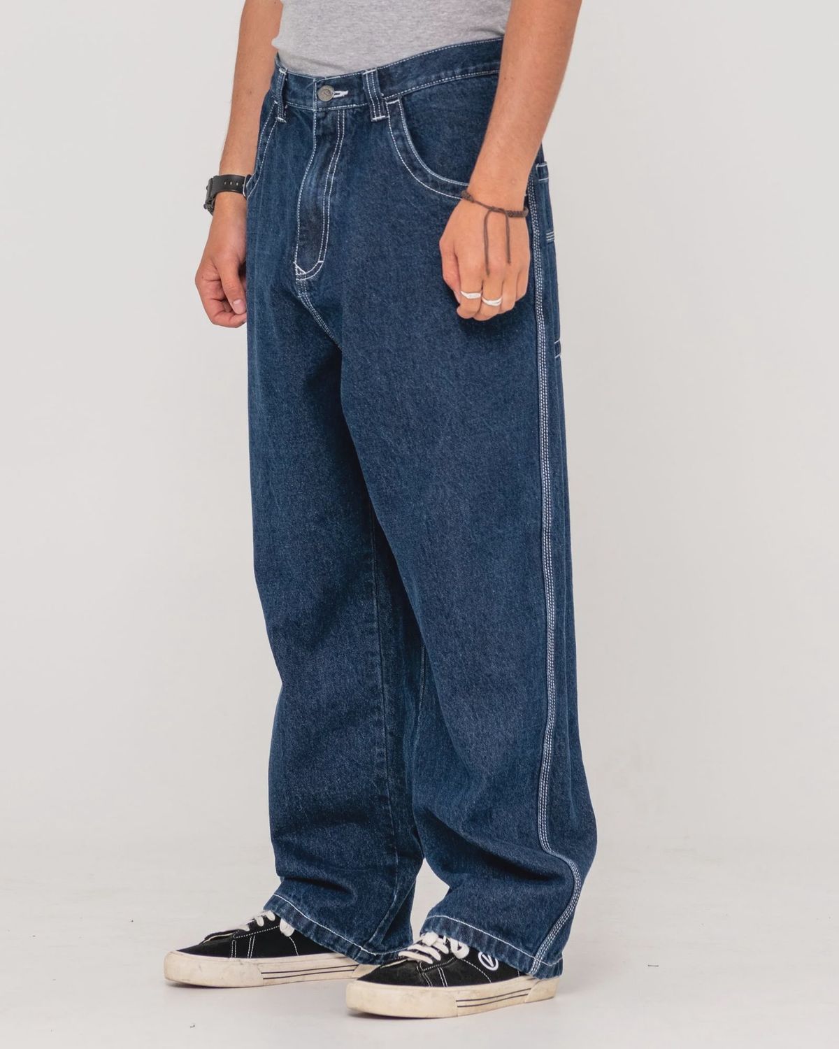 RUSTY MENS FLIP DADDY TAPELESS JEAN - INDIGO