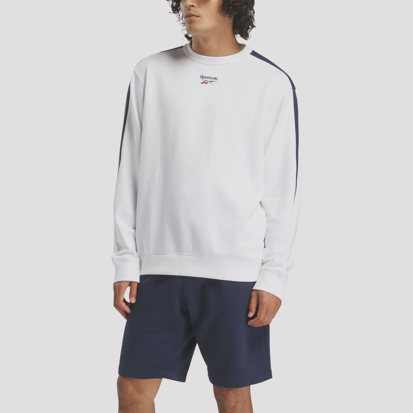 REEBOK MENS RI CROSS CHECK CREW - WHITE