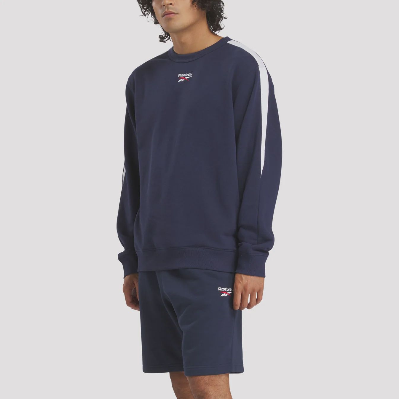 REEBOK MENS RI CROSS CHECK CREW - VECTOR NAVY