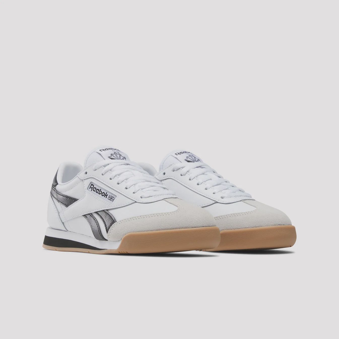 REEBOK KIDS JUNIOR CAMPIO XT SHOE - WHITE/BLACK/BARELY GREY/GUM