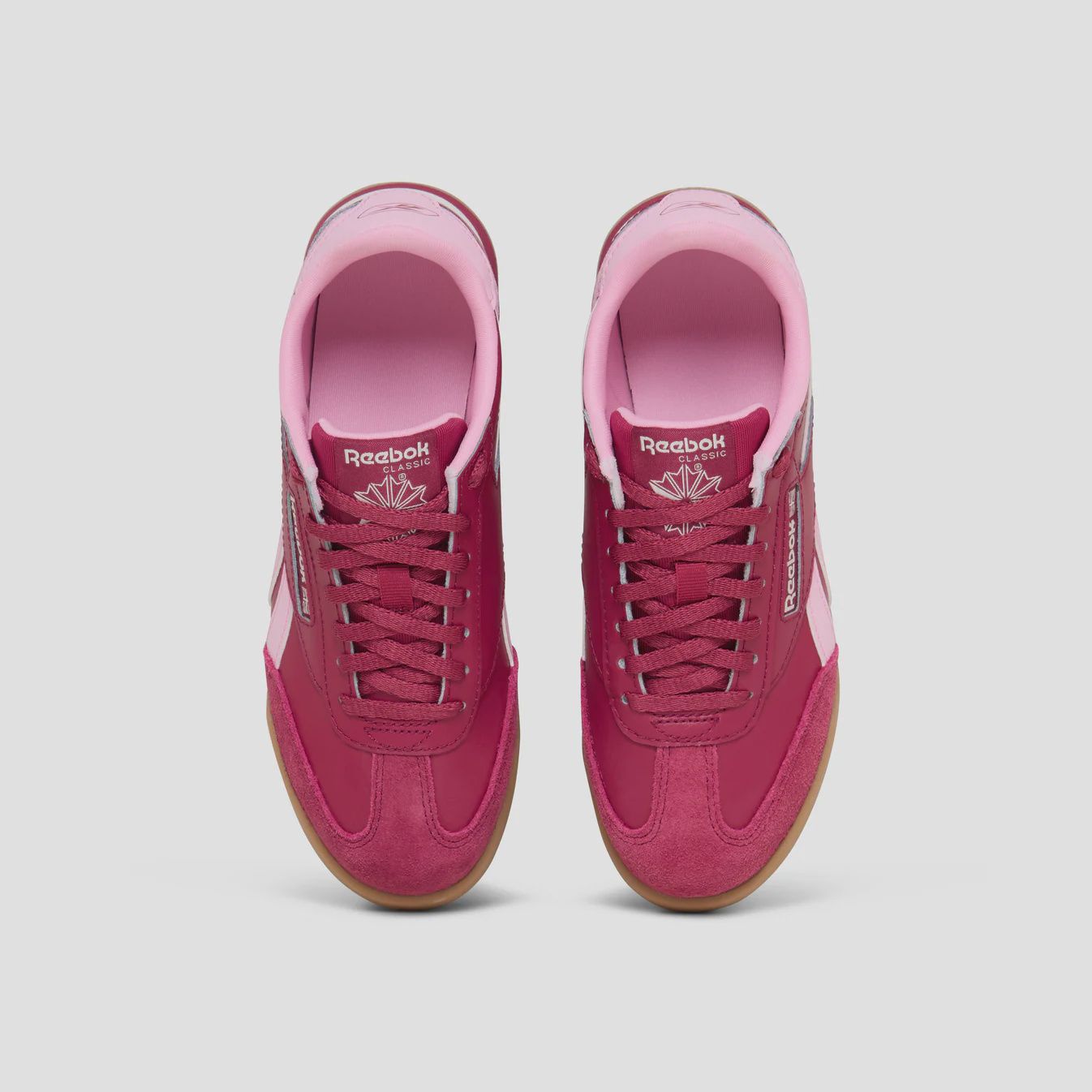REEBOK KIDS JUNIOR CAMPIO XT SHOE - BERRY/ROSE/CHALK/BARELY GREY