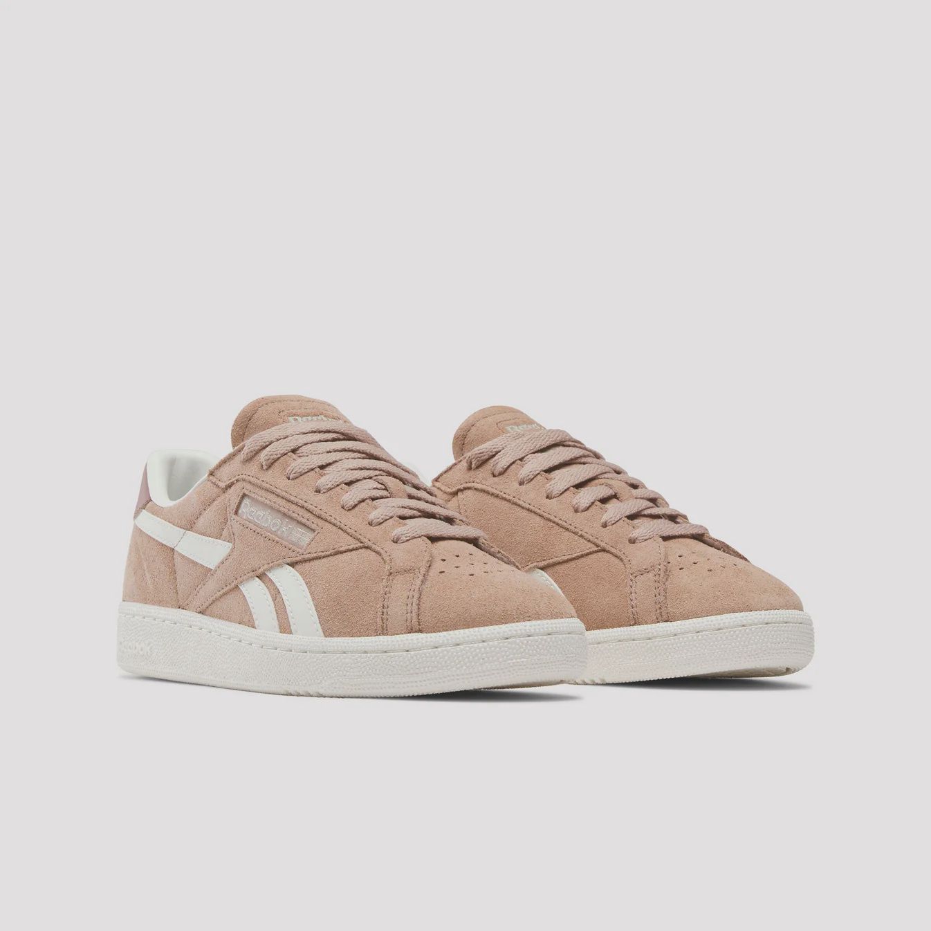 REEBOK WOMENS CLUB C GROUNDS UK SHOE - EARTH/CHALK/SCORCHEDEARTH
