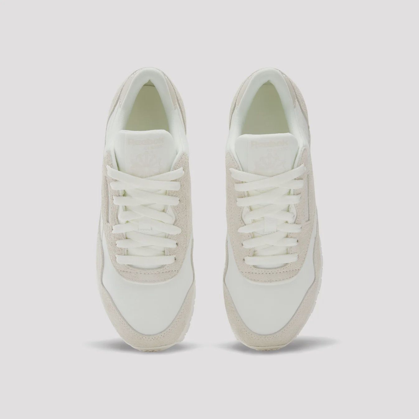 REEBOK WOMENS CL NYLON SHOE - SAND/SAND/CHALK