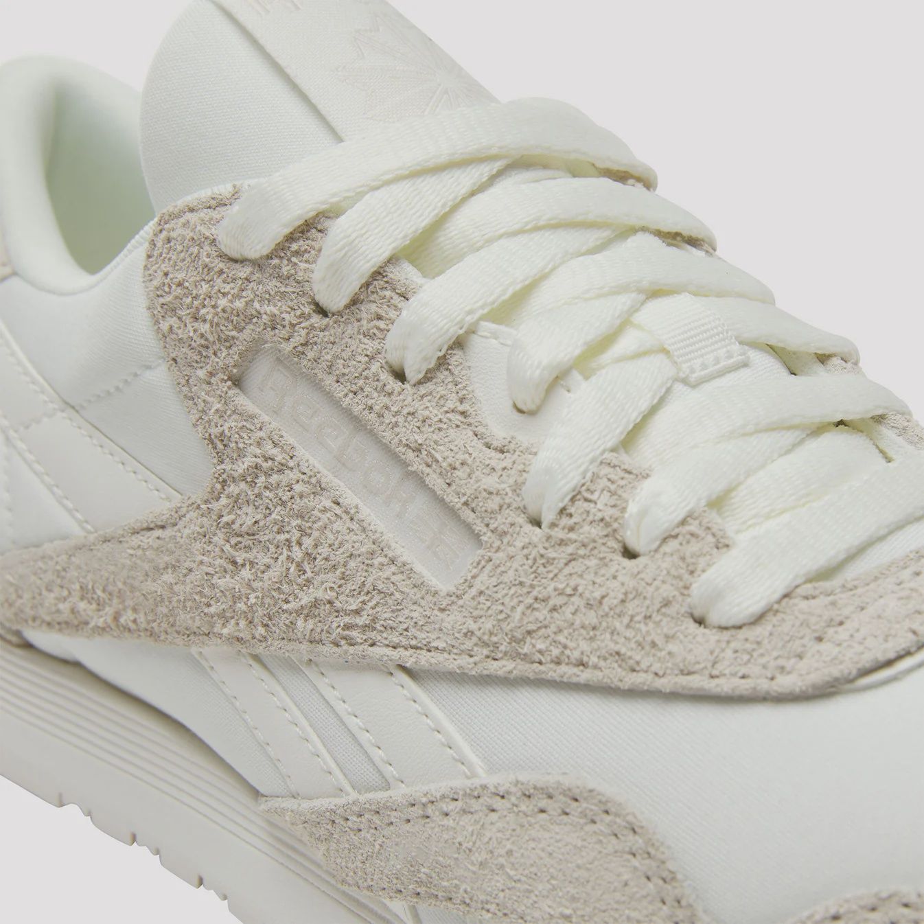 REEBOK WOMENS CL NYLON SHOE - SAND/SAND/CHALK