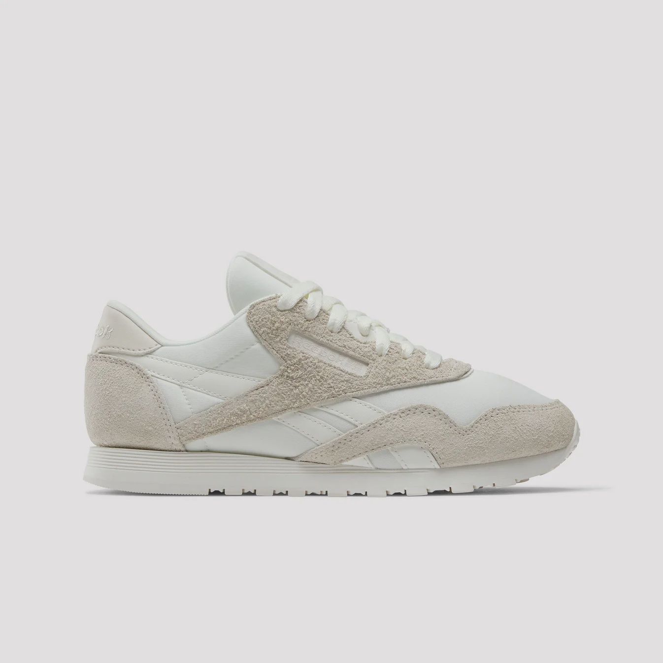 REEBOK WOMENS CL NYLON SHOE - SAND/SAND/CHALK