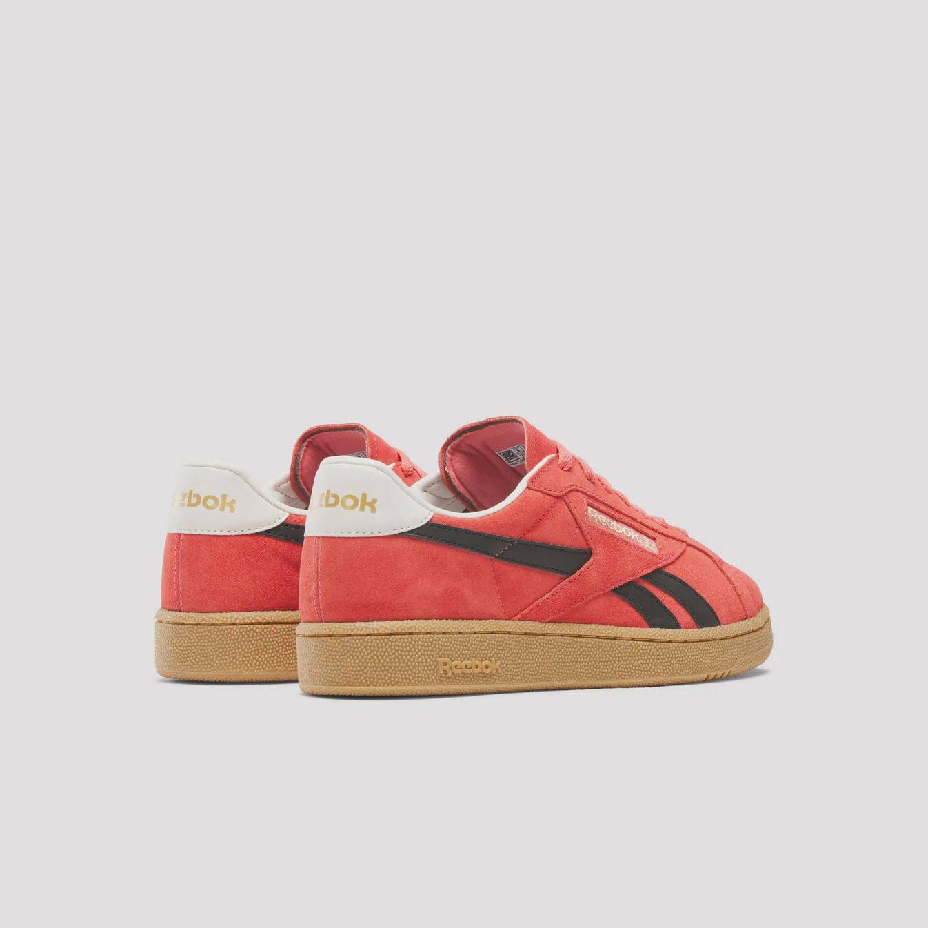 REEBOK UNISEX CLUB C GROUNDS UK SHOE - SUNSETCORAL/BLACK/GUM