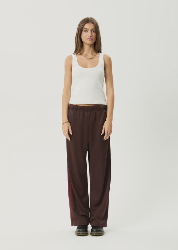AFENDS WOMENS AVENUE TRACK PANT - COFFEE
