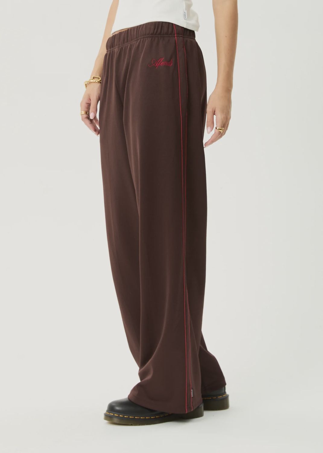 AFENDS WOMENS AVENUE TRACK PANT - COFFEE