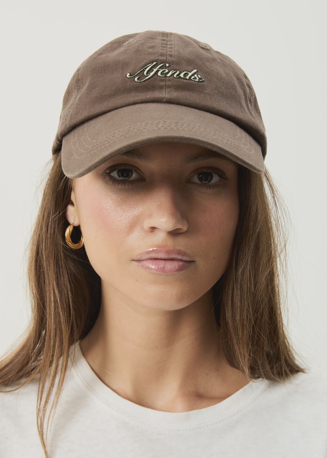 AFENDS WOMENS MOTION PANELLED CAP - COFFEE