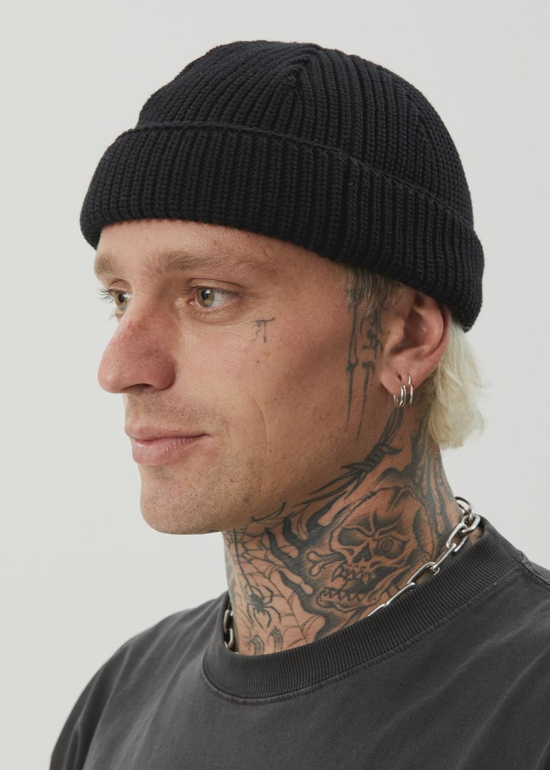 AFENDS MENS THC WHARFIE BEANIE - BLACK