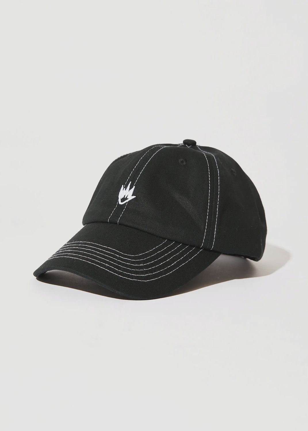 AFENDS MENS CORE SIX PANEL CAP - BLACK