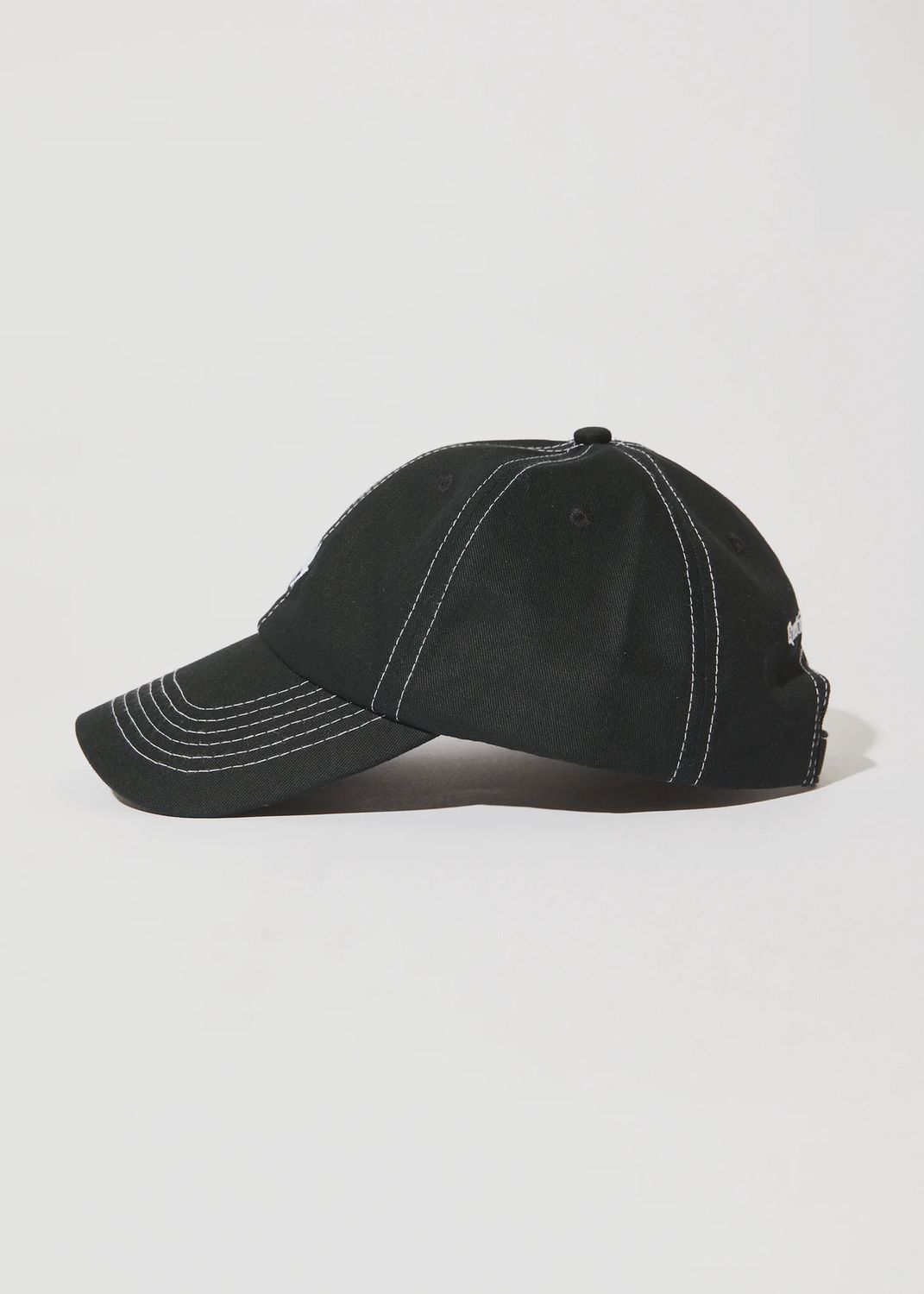 AFENDS MENS CORE SIX PANEL CAP - BLACK