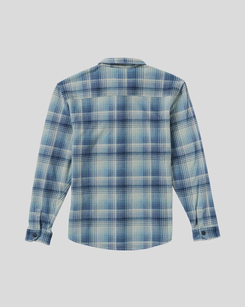 BILLABONG MENS FURNACE FLANNEL L/S SHIRT - GLACIER BLUE